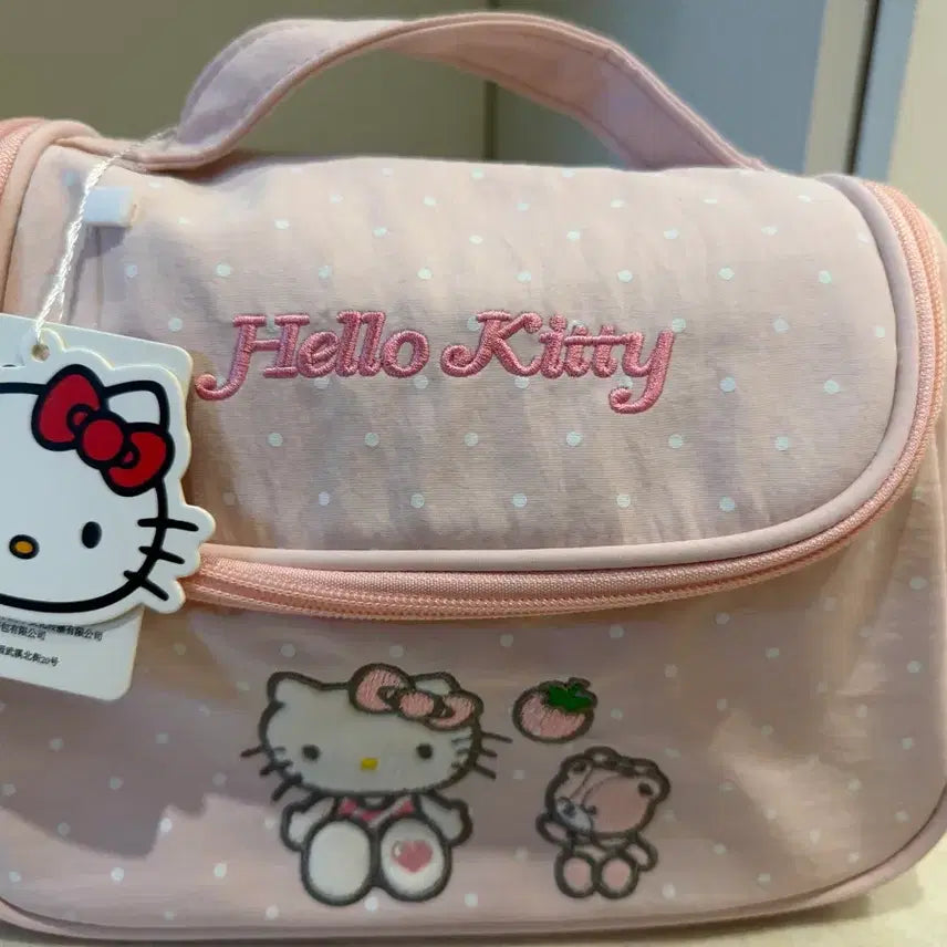 [BUNJANG] Kitty Pouch Bag Pink / 키티 파우치가방 핑크(딸기우유색!!)