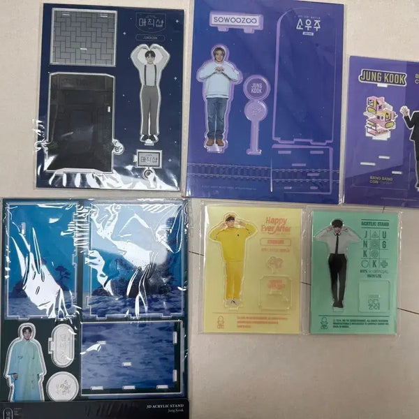 [BUNJANG] BTS Jungkook Acrylic Stand Bundle Set / 방탄소년단 정국 아크릴 스탠드 드볼 일괄