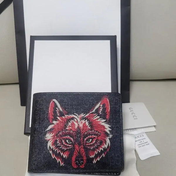 [BUNJANG] Gucci Wolf Bifold Wallet / 구찌 울프 반지갑 정품