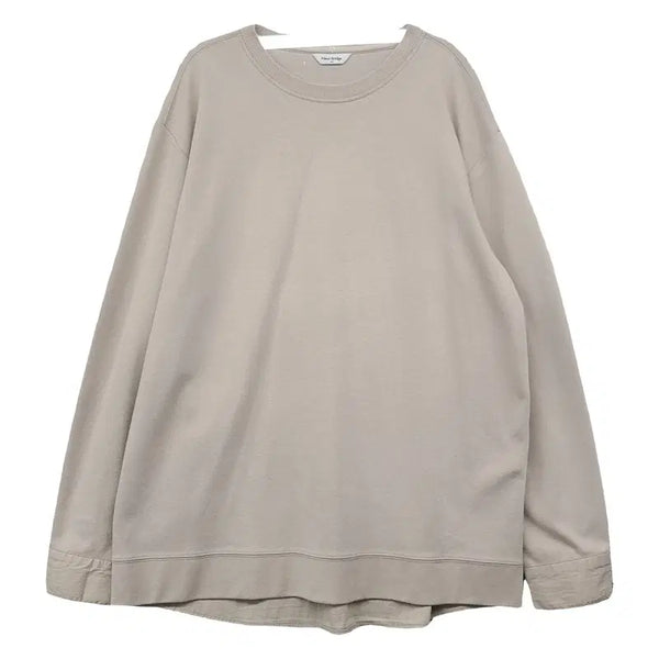 [BUNJANG] Mind Bridge Beige Soft Basic Casual Round Sweatshirt 105 / 마인드브릿지 베이지 소프트 베이직 캐주얼 라운드 맨투맨 105