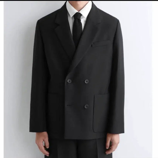 [BUNJANG] COS Double-Breasted Jacket Black / Cos 더블브레스트자켓 52