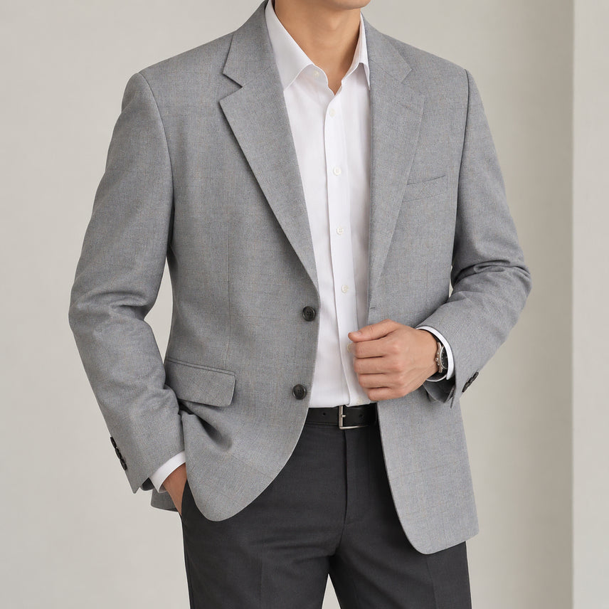 [BUNJANG] Billieve Wool Blend Check Transitional Jacket (Men's 100) / [100]빌리브 울혼방 체크 간절기 자켓