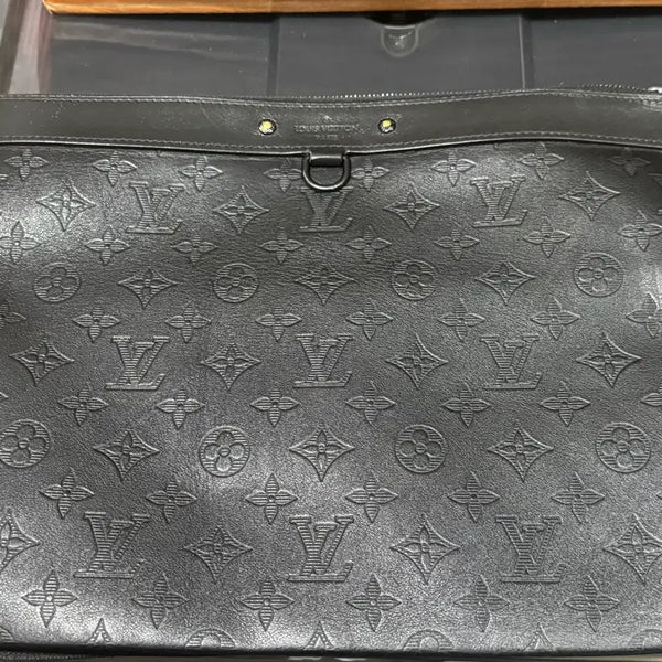 [BUNJANG] Louis Vuitton Monogram Pattern Clutch Black / 루이비통 모노그램 패턴 클러치 블랙