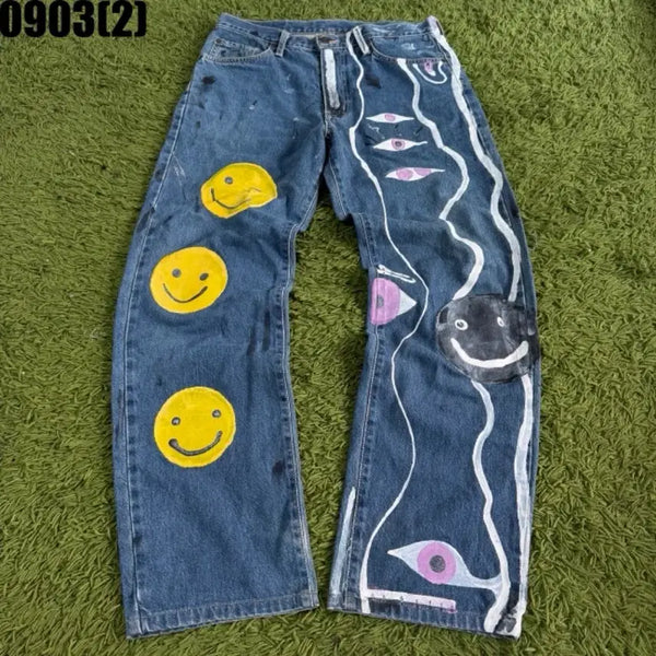 [BUNJANG] Edwin Custom Painted Denim Pants / 에드윈 커스텀 페인팅 데님팬츠 0903