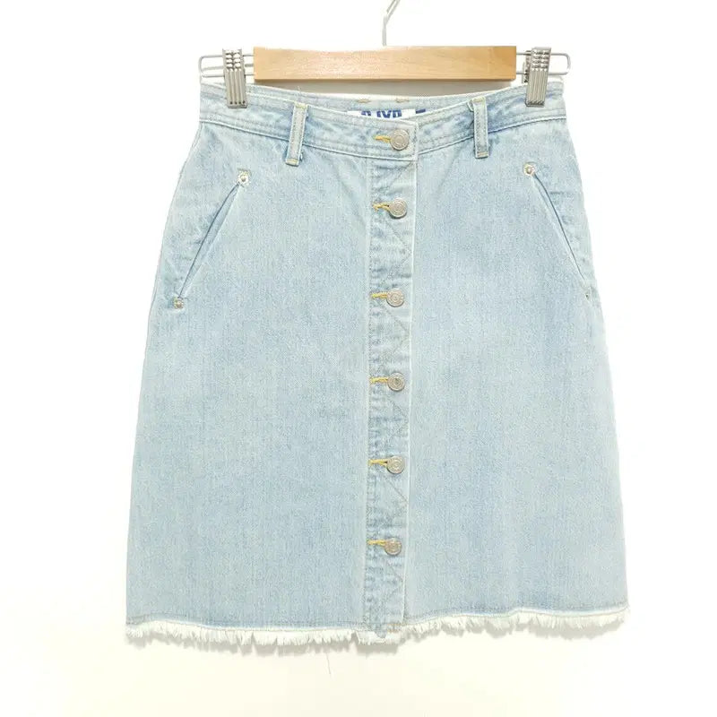 [BUNJANG] SJYP Button Denim Skirt S_S1848 / SJYP 버튼 데님 스커트 S_S1848