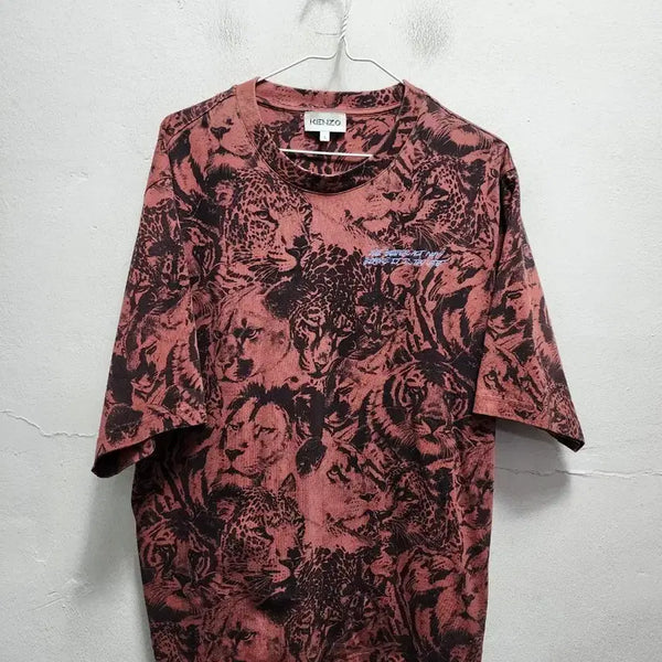 [BUNJANG] Kenzo Tiger Pattern T-Shirt / 겐조 타이거 패턴 반팔티