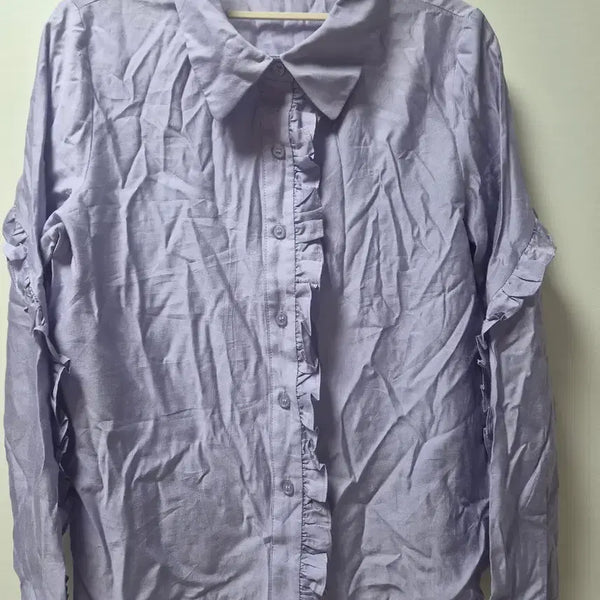 [BUNJANG] Satin Frill Blouse / SATIN 프릴 셔츠 55