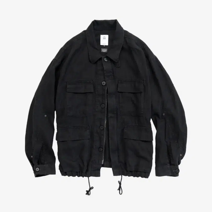 [BUNJANG] Polytemis 25FW Linen Field Jacket Black / [4] 폴리테루 린넨필드자켓 블랙
