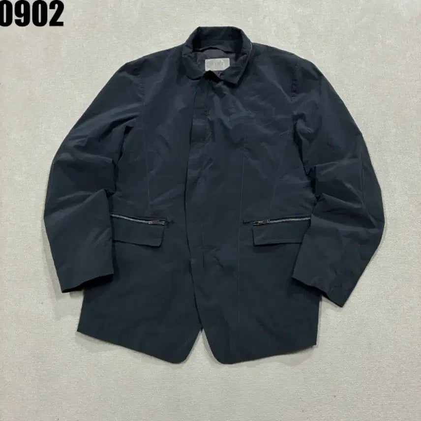 [BUNJANG] TIME Dark Navy Zipper Pocket Jacket 105 / TIME 다크 네이비 자켓 105