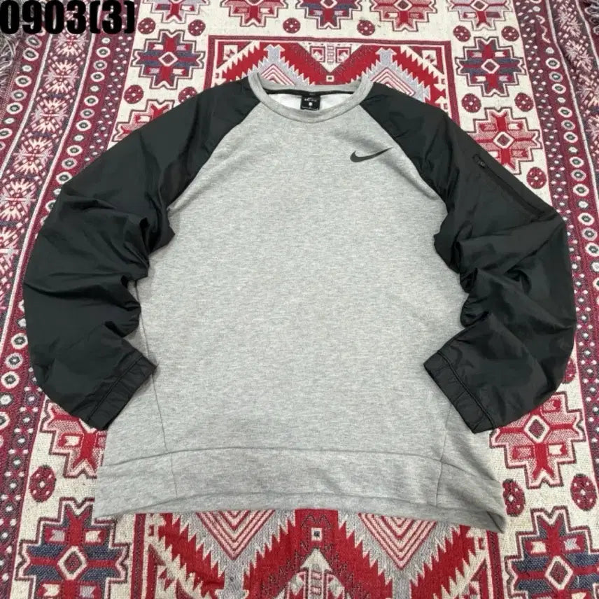 [BUNJANG] Nike Sweatshirt Gray Black L / 나이키 맨투맨 그레이 블랙 L 0903