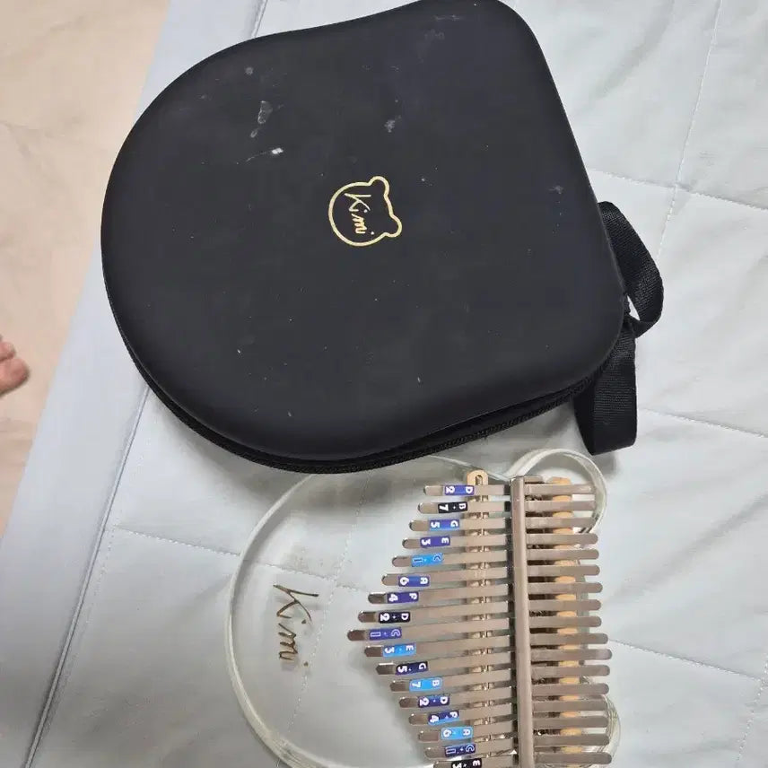 [BUNJANG] Kimi Clear 17-Key Kalimba with Case / Kimi 투명 17건 칼림바 케이스 포함