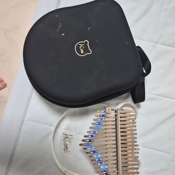 [BUNJANG] Kimi Clear 17-Key Kalimba with Case / Kimi 투명 17건 칼림바 케이스 포함