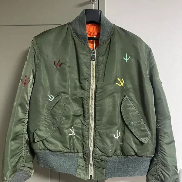 [BUNJANG] Alpha Industries REMAKE Cactus MA-1 Jacket / 빈티지 Alpha사 CARAVAN의 REMAKE Cactus MA-1.