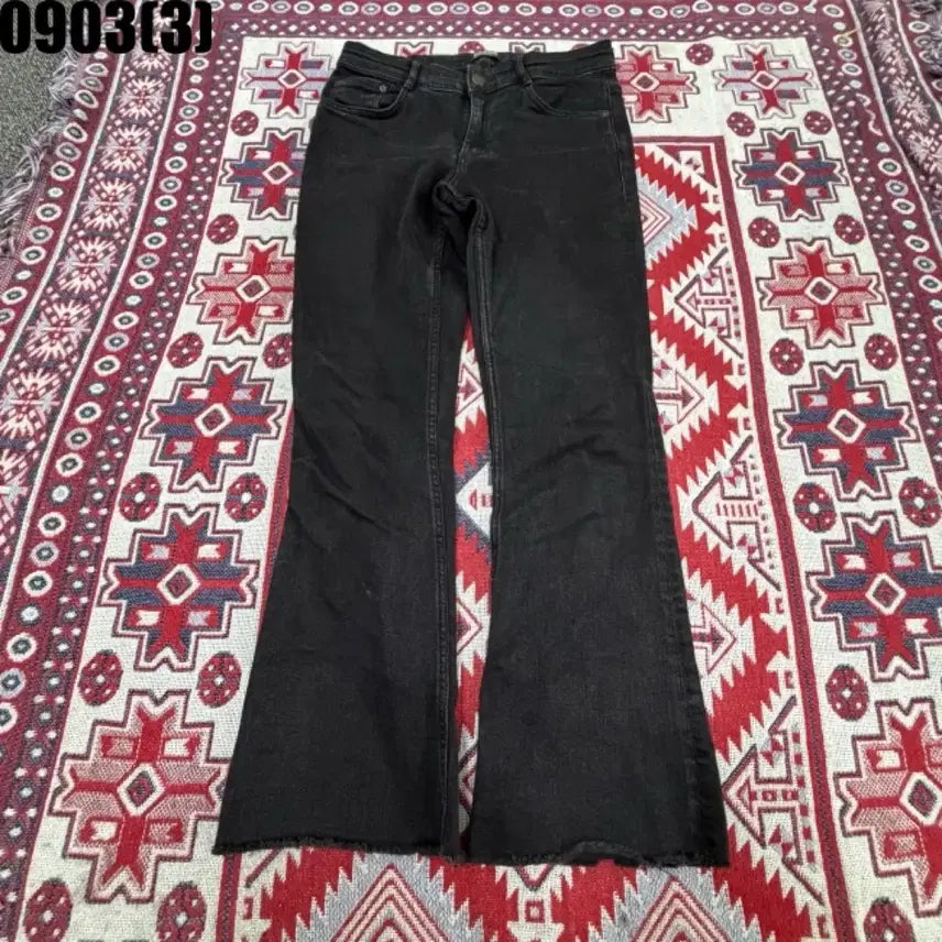 [BUNJANG] Zara Black Bootcut Denim Pants / 자라 부츠컷 데님 팬츠 블랙 0903