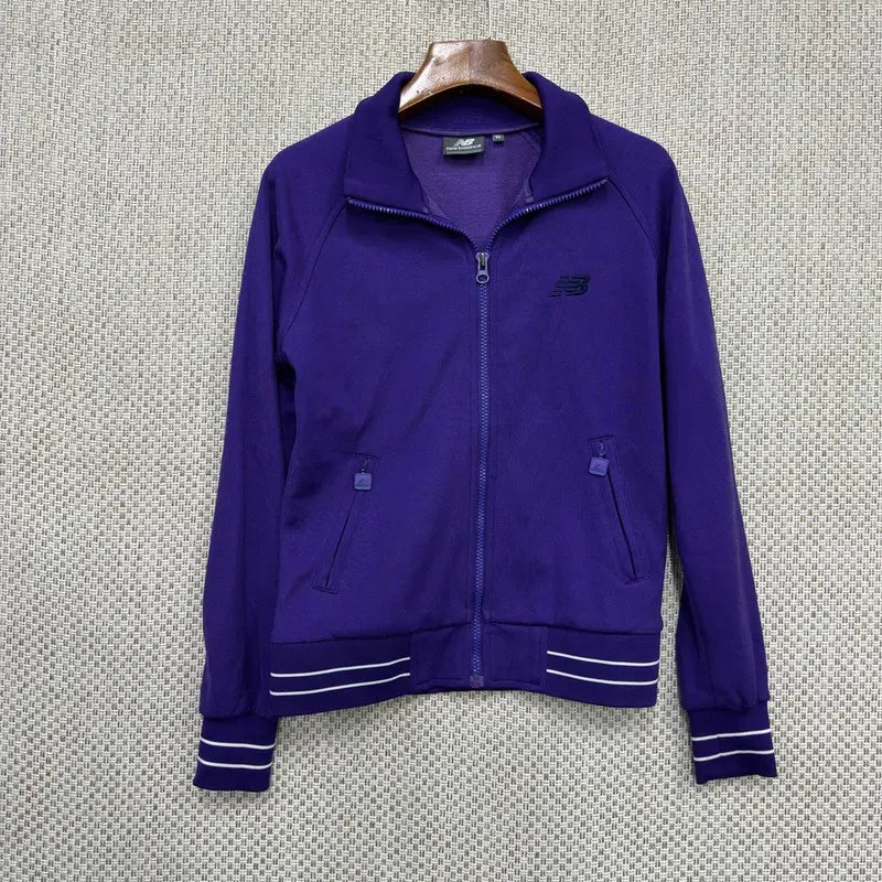 [BUNJANG] New Balance Purple Track Jacket Zip-up 85 / 뉴발란스 퍼플 트랙탑 져지 집업 85 H04213