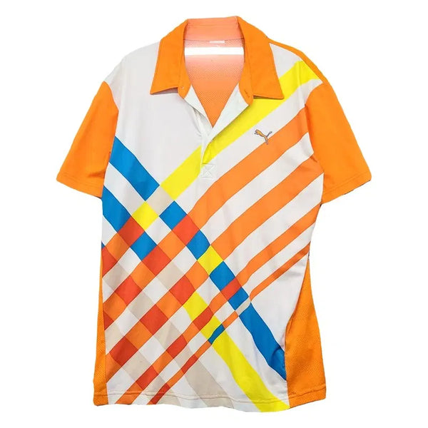 [BUNJANG] Puma Multicolor Functional Training T-shirt / 푸마 다채색 기능성 트레이닝 반팔 카라티 M