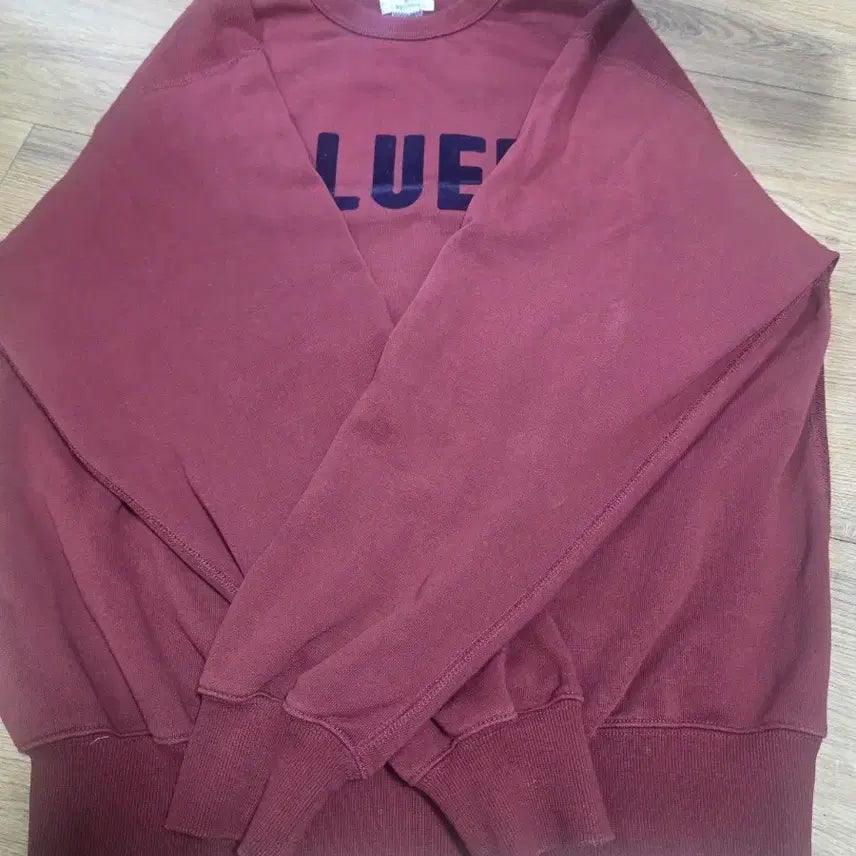[BUNJANG] Nammercloding Bluer Team Sweatshirts Burgundy / 네이머클로딩 BLUER TEAM SWEATSHIRTS BURGUNDY