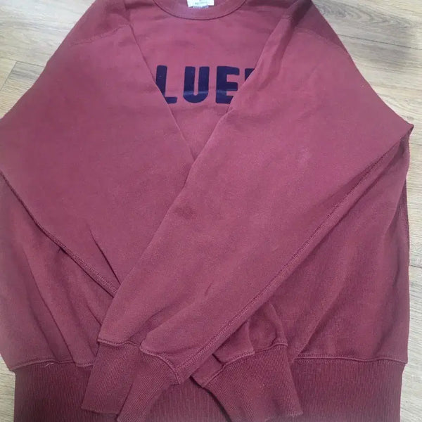 [BUNJANG] Nammercloding Bluer Team Sweatshirts Burgundy / 네이머클로딩 BLUER TEAM SWEATSHIRTS BURGUNDY