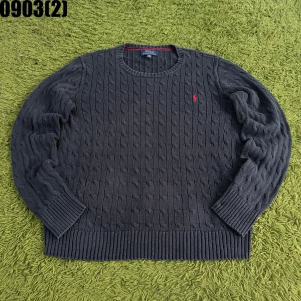 [BUNJANG] Polo Ralph Lauren Cable Knit Sweater / 폴로 랄프로렌 케이블 니트 0903
