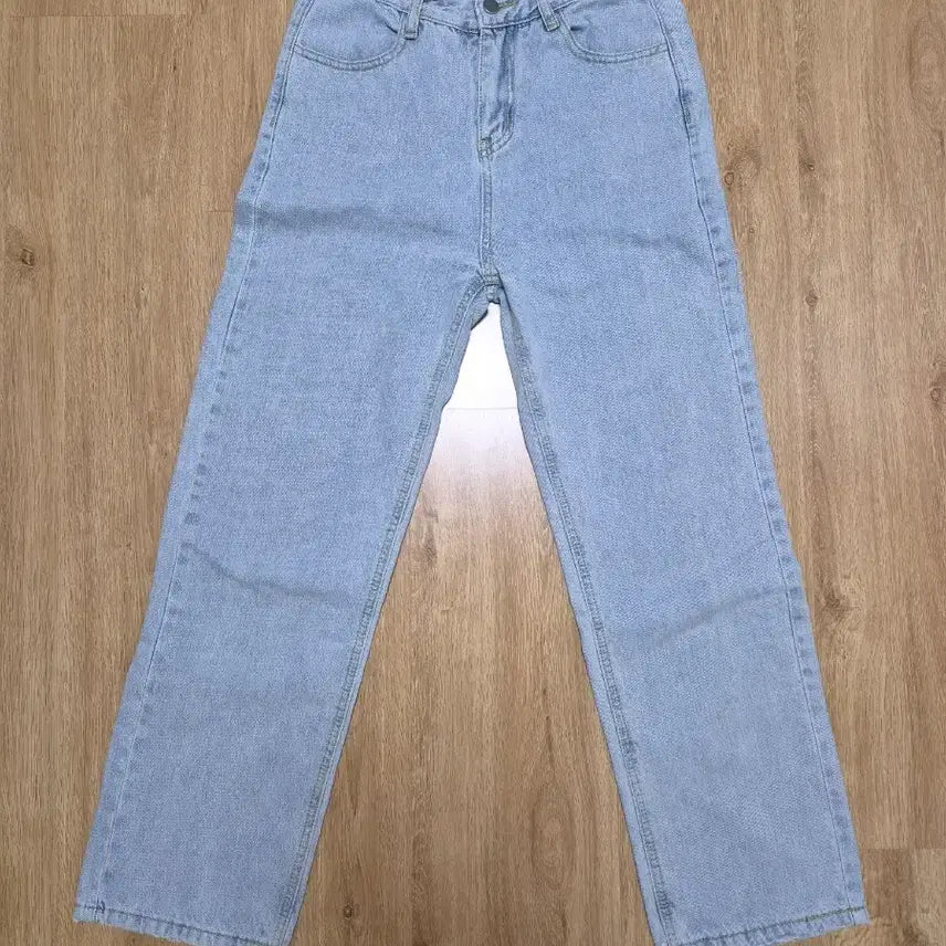 [BUNJANG] Plan B Waist Button Light Wash Denim Pants / 플랜비 웨이스트 버튼 연청 데님 팬츠