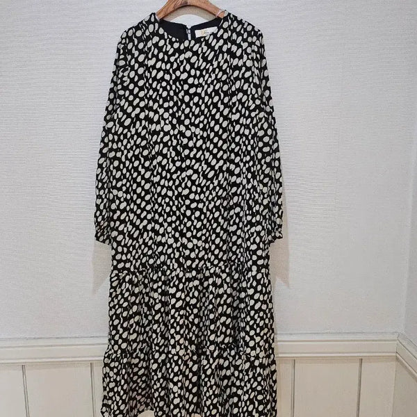 [BUNJANG] Polka Dot Long Dress / 도트 원피스