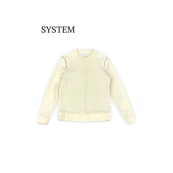 [BUNJANG] System Shoulder Zip Detail Sweatshirt / (95) 시스템 어깨 지퍼 포인트 맨투맨