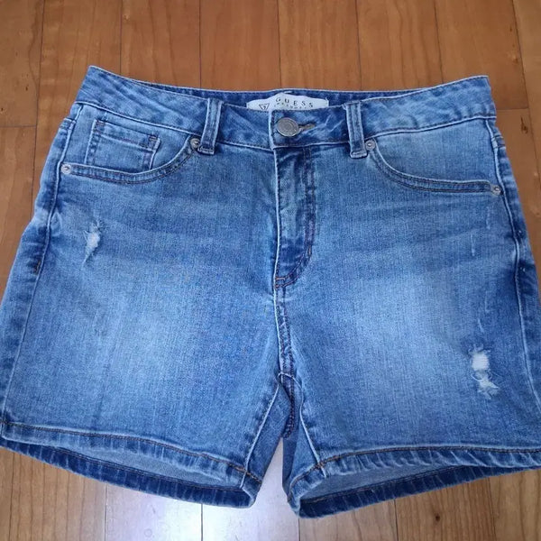 [BUNJANG] Guess Women's Denim Shorts (25-26 inch) / 여성 게스 청반바지 데님숏팬츠 25~26인치