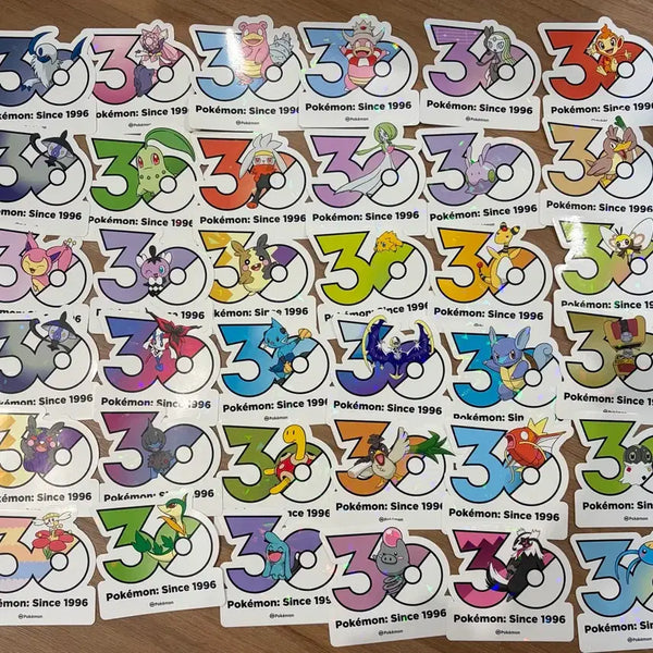 [BUNJANG] Pokemon 30th Anniversary Logo Sticker / 포켓몬 30주년 로고 스티커 양도 교환