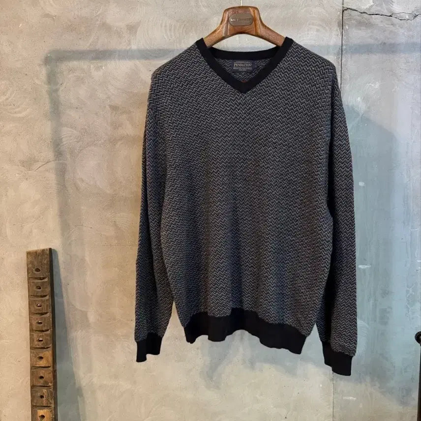 [BUNJANG] Pendleton V-Neck Knit Men's Size 105 / 펜들턴 브이넥 니트 남성105