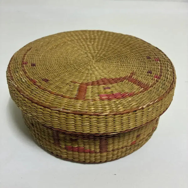 [BUNJANG] Seagrass Woven Basket Ham 20cm / 화문석 왕골 단합 바구니 함 20cm