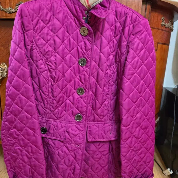 [BUNJANG] Burberry Quilted Padded Coat Fuchsia / 버버리 패딩