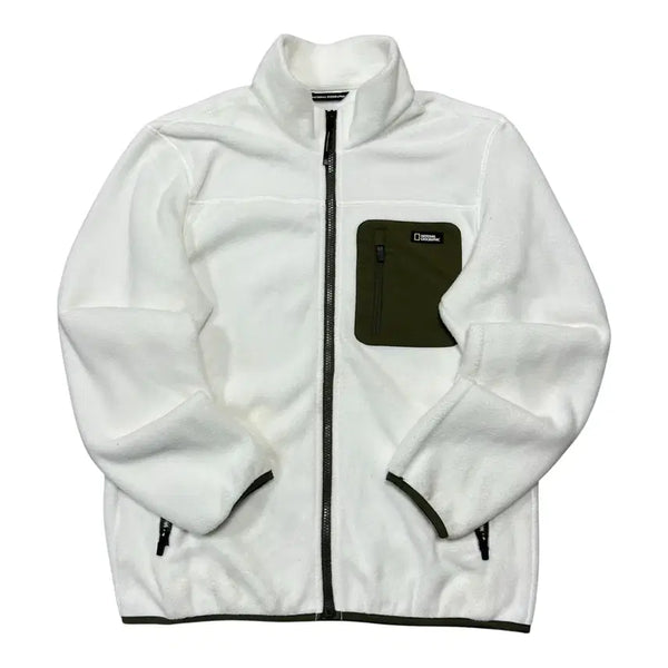 [BUNJANG] National Geographic Fleece Zip-Up Jacket / (바배) 내셔널 지오그래픽 플리스 집업 자켓
