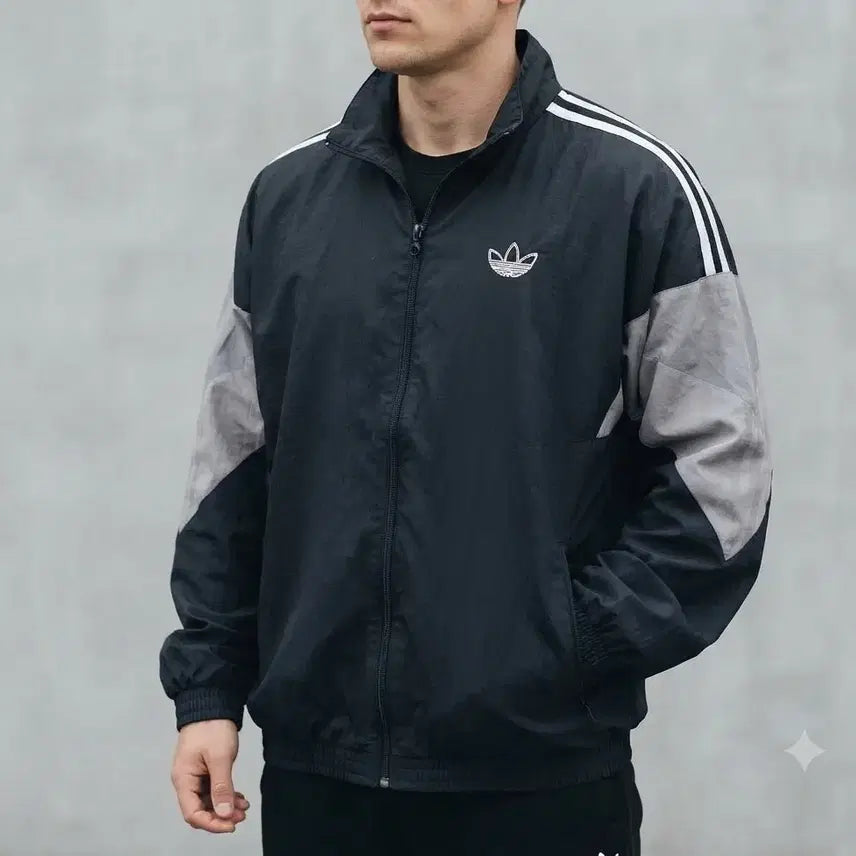 [BUNJANG] Adidas SPRT Lightning Track Top Windbreaker Jacket / [90-95]아디다스 SPRT 라이트닝 트랙탑 바람막이 자켓