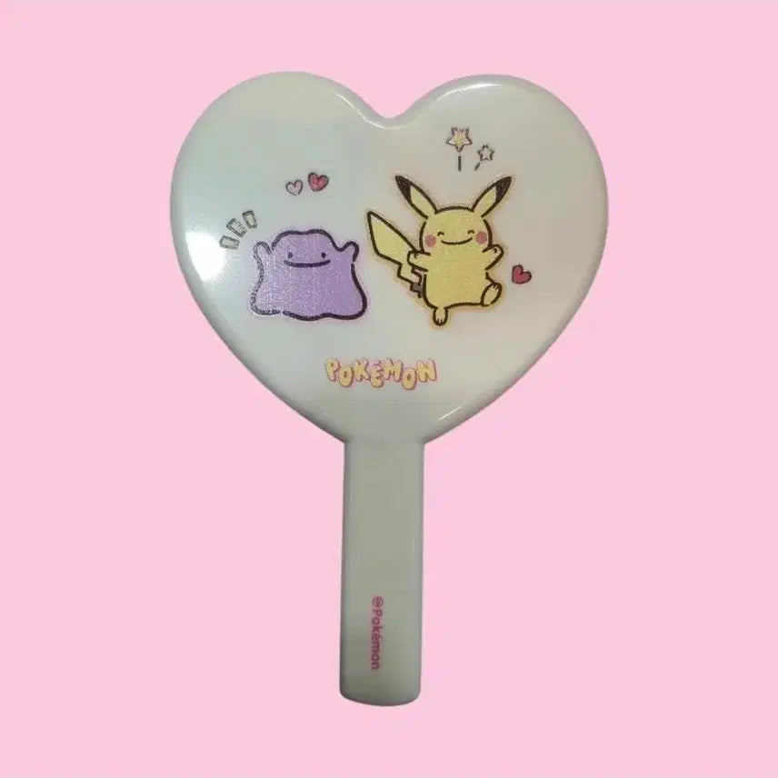 [BUNJANG] Fillimilli Pokemon Heart Hand Mirror / 필리밀리 포켓몬 하트 손거울