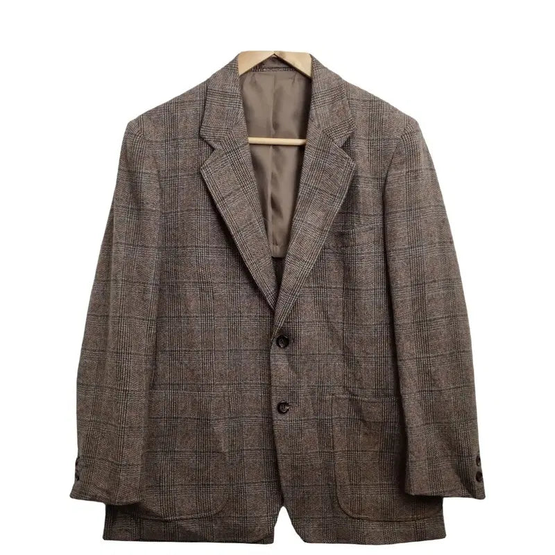 [BUNJANG] THREE LUSTER Men's Vintage Wool Check Blazer Jacket / THREE LUSTER 남성 빈티지 블레이저 [M] 울체크 자켓 / 남자 정장 자켓