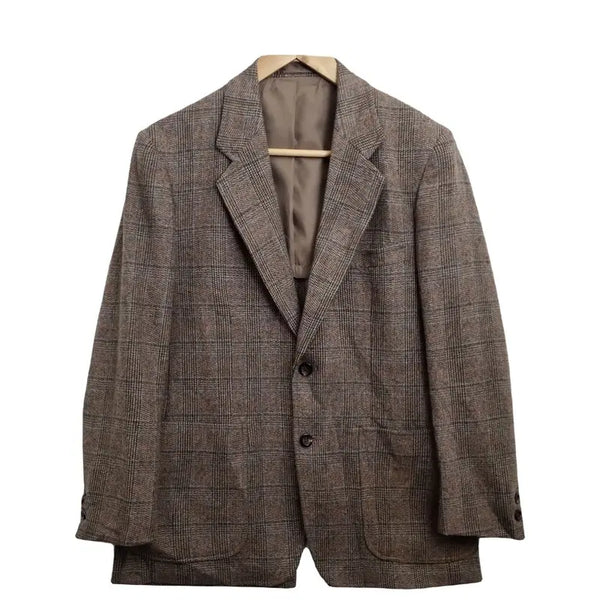 [BUNJANG] THREE LUSTER Men's Vintage Wool Check Blazer Jacket / THREE LUSTER 남성 빈티지 블레이저 [M] 울체크 자켓 / 남자 정장 자켓