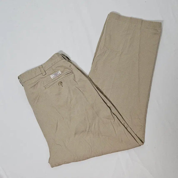 [BUNJANG] Polo Ralph Lauren Andrew Chino Pants Beige Cotton Classic / 폴로 랄프로렌 투턱 앤드류 치노팬츠 슬랙스 바지 베이지 코튼 클래식 정품