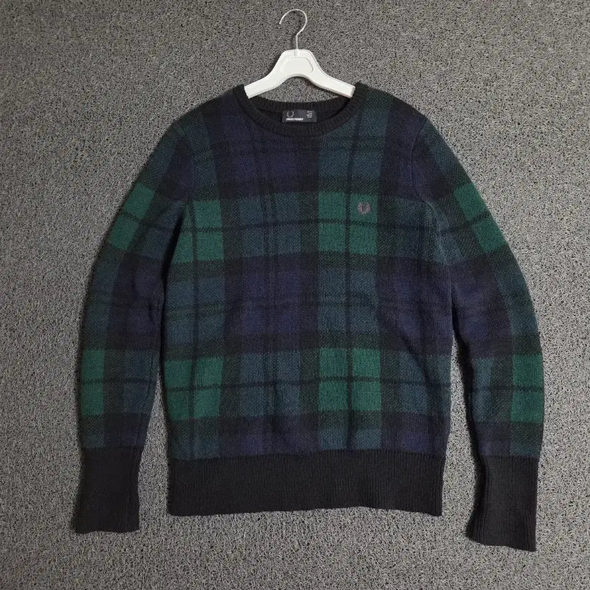 [BUNJANG] Fred Perry Check Knit Sweater / 프레드페리 체크 니트