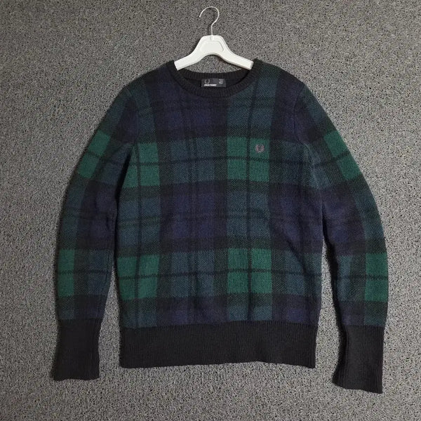 [BUNJANG] Fred Perry Check Knit Sweater / 프레드페리 체크 니트