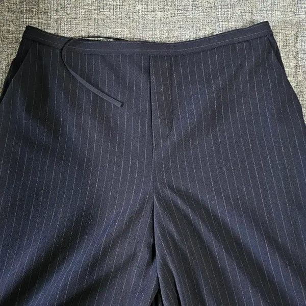 [BUNJANG] Uniqlo Women's Smart Ease Pants Navy Stripe L / 유니클로 우먼스 스마트이지팬츠 네이비스트라이프 L