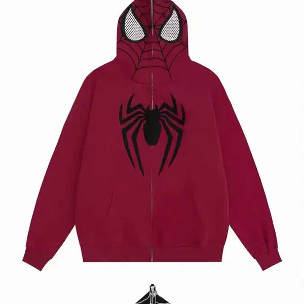 [BUNJANG] Spider-Man Hooded Zip-Up Jacket / 스파이더맨 후드집업