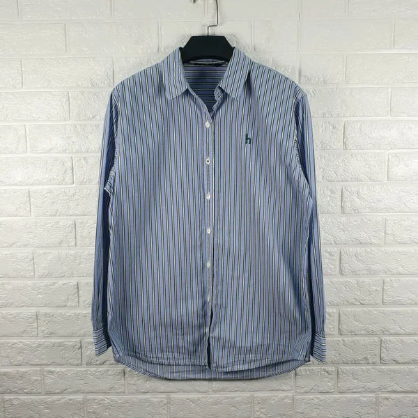 [BUNJANG] Hazzys Rouge Fit Striped Shirt / [90]헤지스 루즈핏 스트라이프 셔츠