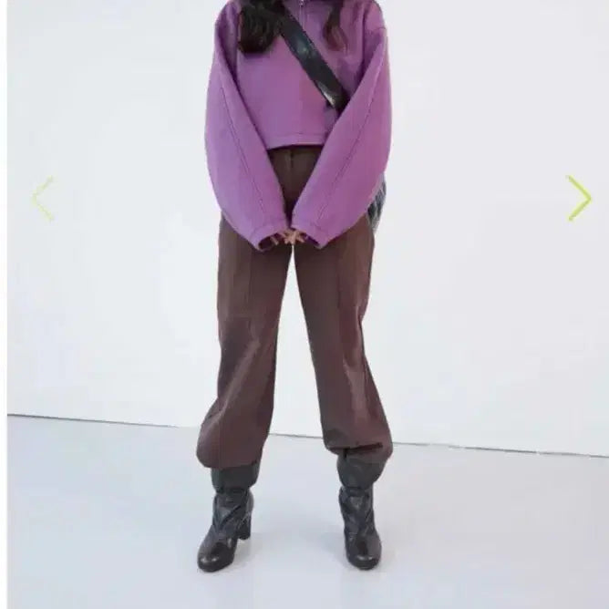 [BUNJANG] Ethos Basic Half Zip-Up Purple / 에토스  basic half zip-up 퍼플