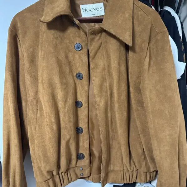 [BUNJANG] HOOVES Suede Jacket Beige / HOOVES 스웨이드자켓 팔아욤