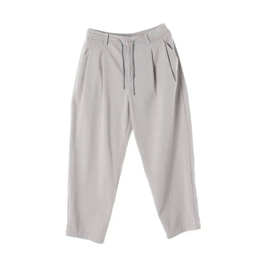 [BUNJANG] Il Corso 23SS Wide Fit Drawstring Cotton Blend Pants / 일꼬르소 23SS 원턱 와이드핏 드로우스트링 코튼 혼방 팬츠