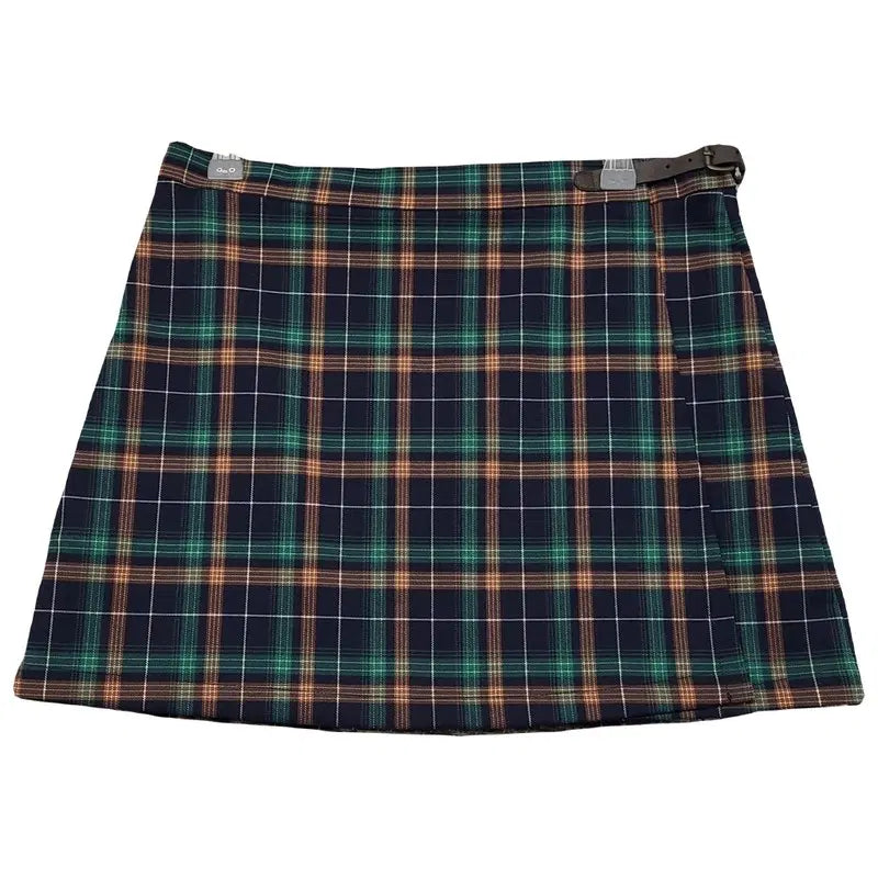 [BUNJANG] Untold Label Checkered Navy Mini Skirt / [새상품] 언톨드레이블 체크 네이비 미니스커트 S