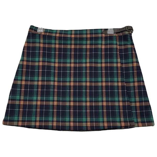 [BUNJANG] Untold Label Checkered Navy Mini Skirt / [새상품] 언톨드레이블 체크 네이비 미니스커트 S