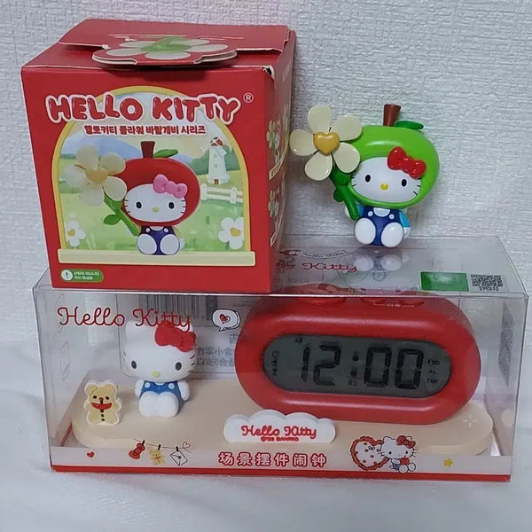 [BUNJANG] Hello Kitty Alarm Clock & Kibi Pinwheel Figure Set / 헬로키티알람시계  & 키비  바람개비 피규어