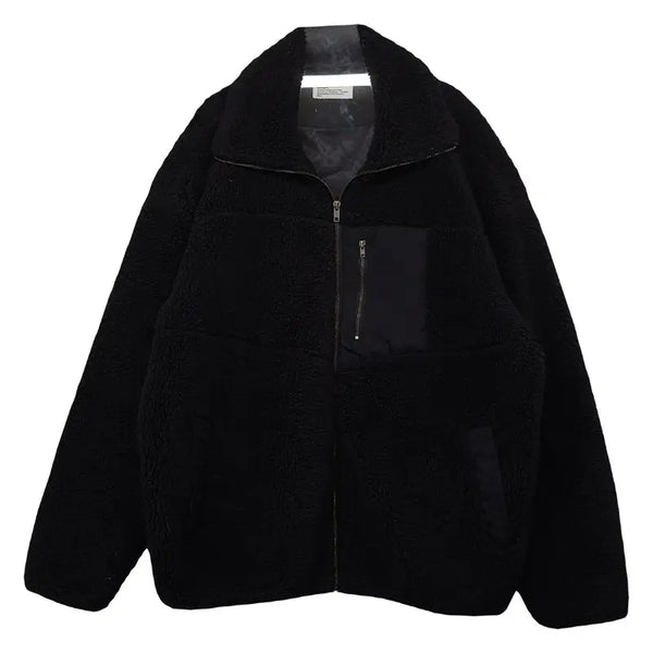 [BUNJANG] Partimento Black Dumble Boa Fleece Zip-up M / 파르티멘토 블랙 덤블 보아 플리스 스트릿 캐주얼 집업 M