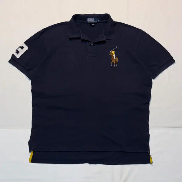 [BUNJANG] Polo Ralph Lauren Big Pony Multi Pony Polo Shirt Navy / 폴로 랄프로렌 빅포니 멀티포니 카라티 네이비